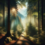 Katmanlar Arasından Süzülen Güneş Işığı (Sunlight Filtering Through Layers)